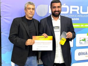 Secretário de Ciência e Tecnologia, André Muniz, com o Prefeito de Teresópolis, Leonardo Vasconcellos