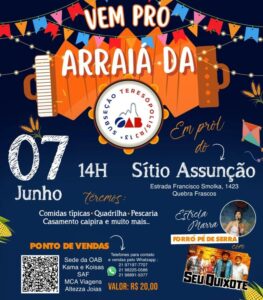 Dia 07-06 Arraiá do Sítio Assunção em Teresópolis Dia 07-06 Arraiá do Sítio Assunção em Teresópolis