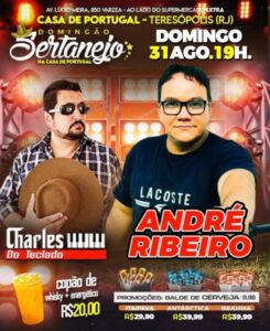 Dia 31-08 Domingão Sertanejo na Casa de Portugal de Teresópolis