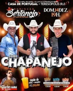Dia 14-12 Domingão Sertanejo na Casa de Portugal de Teresópolis