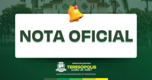 Nota Oficial Teresópolis Nota Oficial Teresópolis