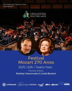 Dia 30-05 concerto sinfônico “Mozart 270 anos” em Teresópolis Dia 30-05 concerto sinfônico “Mozart 270 anos” em Teresópolis