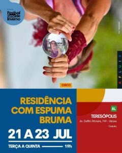De 21 à 23-07 Residência com espuma Bruma no Sesc Teresópolis