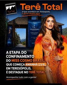 Miss Cosmo Brasil 2026 com confinamento no Hotel Le Canton em Teresópolis