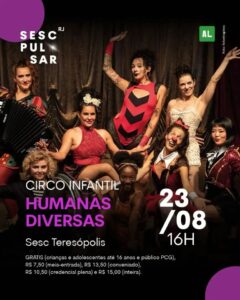 Dia 23-08 Humanas Diversas no Sesc Teresópolis
