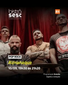 Dia 10-09 Almanaque no Sesc Bistrô Teresópolis