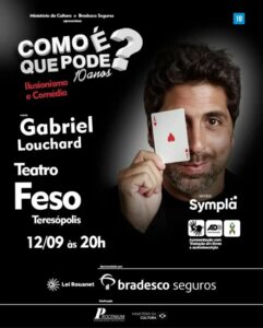 Dia 12-09 Gabriel Louchard no Teatro Feso Teresópolis