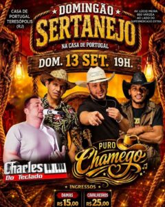 Dia 13-09 Domingão Sertanejo na Casa de Portugal de Teresópolis