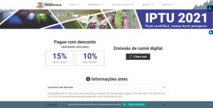 IPTU 2021 de Teresópolis : guias podem ser impressas pela internet, para evitar aglomeração