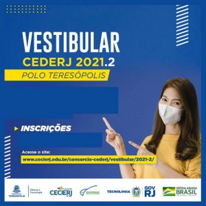 Vestibular CEDERJ 2021.2: próximo dia 20 será divulgado Cartão de Confirmação de Inscrição