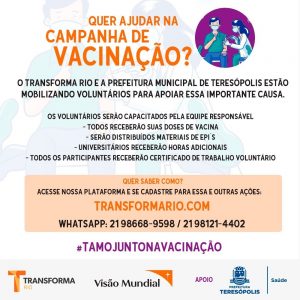 Movimento Transforma Brasil e o programa de voluntariado em Teresópolis