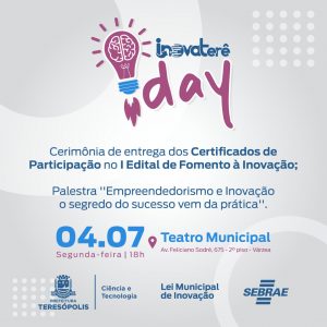 ‘InovaTerê Day’ acontece na próxima segunda, 4 de julho