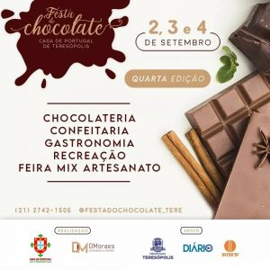 Programação da Festa do chocolate 2022 em Teresópolis