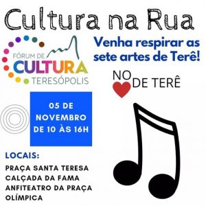 Dia 05 de novembro Teresópolis terá Cultura na Rua