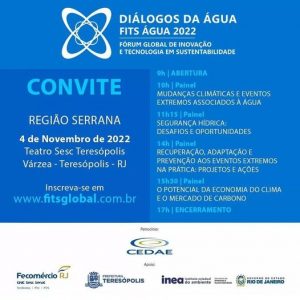 Dia 04 Diálogos da Água – Fits Água 2022 no Sesc Teresópolis