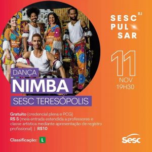 Dança Nimba no Sesc Teresópolis