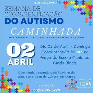 Dia 02-04 Caminhada – Semana de Conscientização do Autismo em Teresópolis