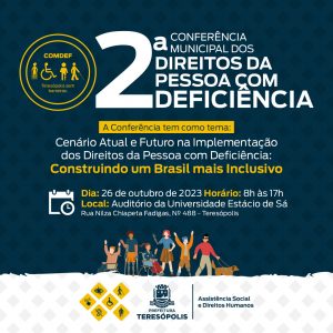 Teresópolis realiza a 2ª Conferência Municipal da Pessoa com Deficiência