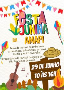 Dia 29-06 Feirinha especial do Parque do Imbuí com Festa Junina