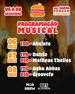 Atrações musicais: